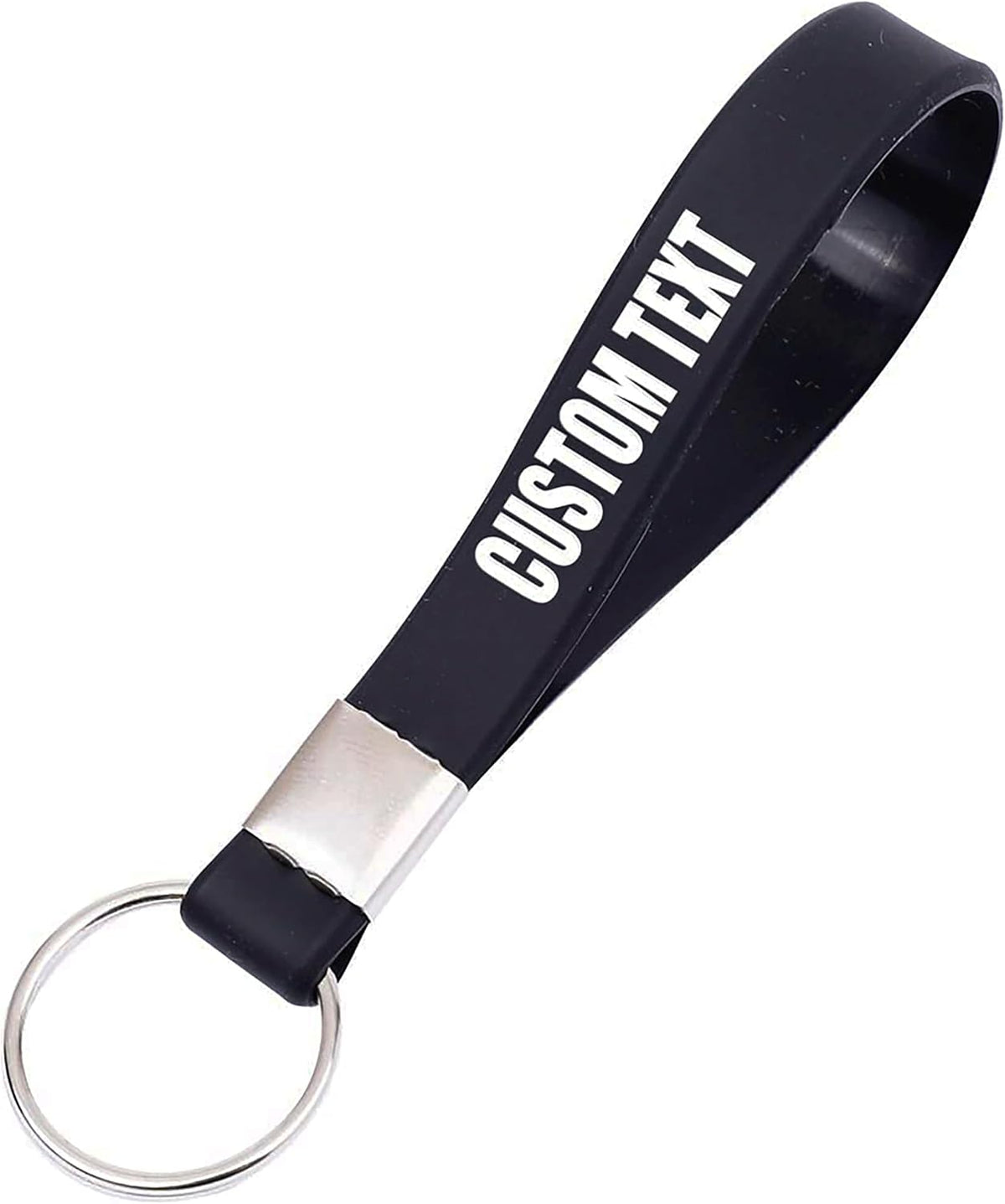 50 Custom Keychains Silicone Personalized Keyrings Customized Bulk for Events, Awareness