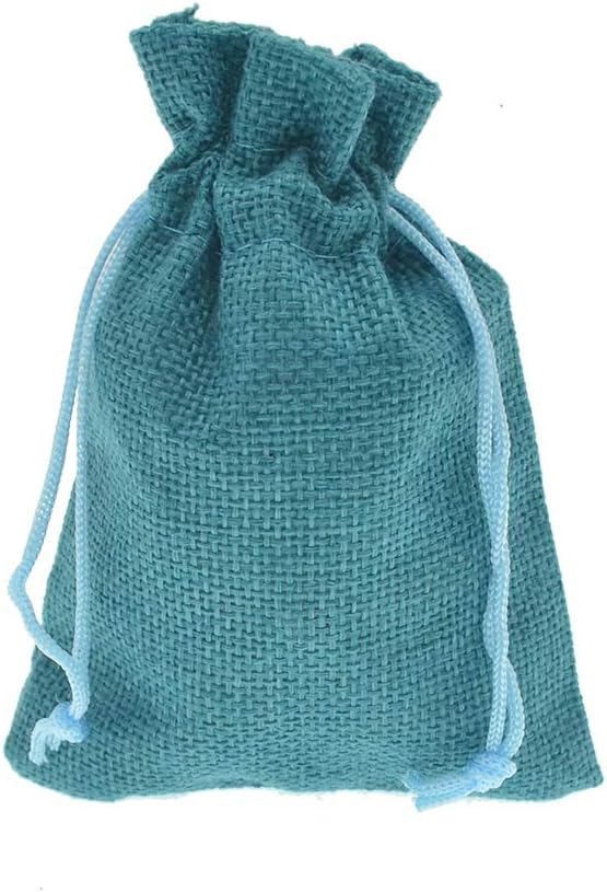 20pcs Burlap Bags with Drawstring, 5x7 Inch Jute Sacks Jewelry Candy Pouch Christmas Wedding Party