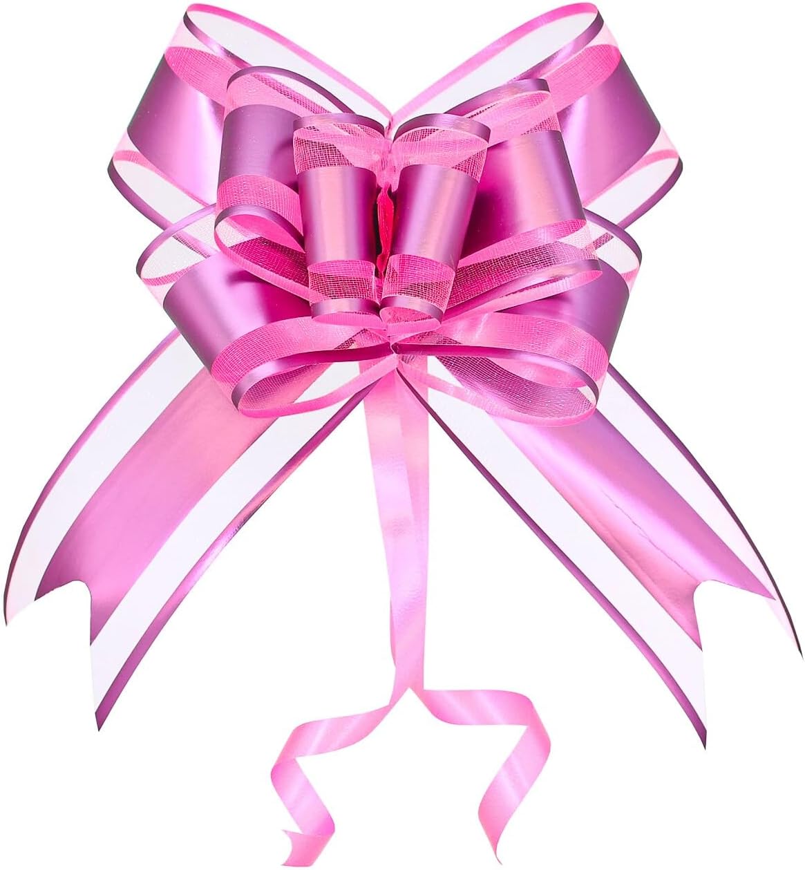 WEWILUCK Gift Bows for Presents, Hot Pink Bows for Gift Wrapping, Gift Bows with Ribbon for