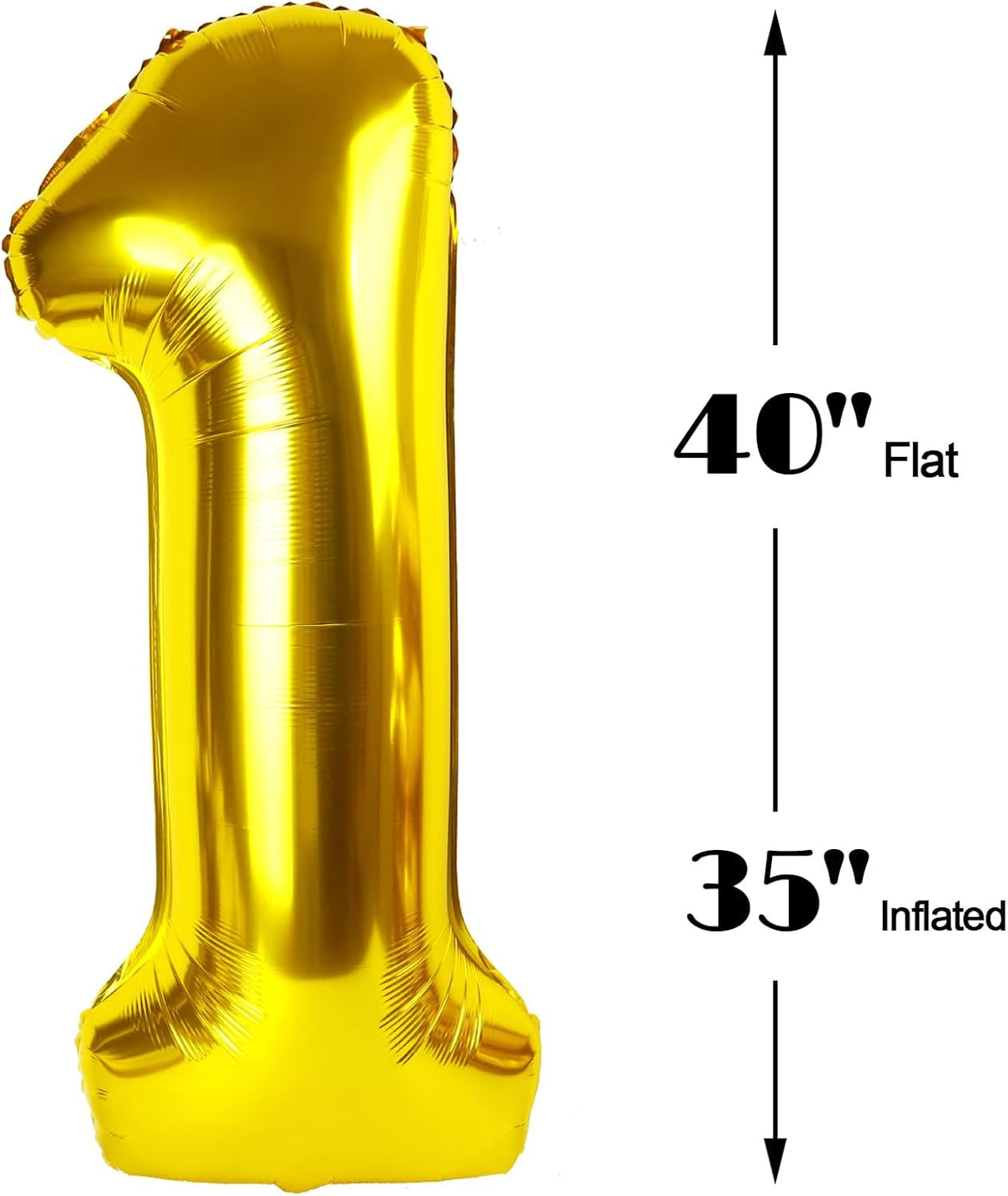 40 Inch Gold Large Number 14 41 Balloons, Giant Foil Number Four 14 41 Balloons, Gold Mylar Big