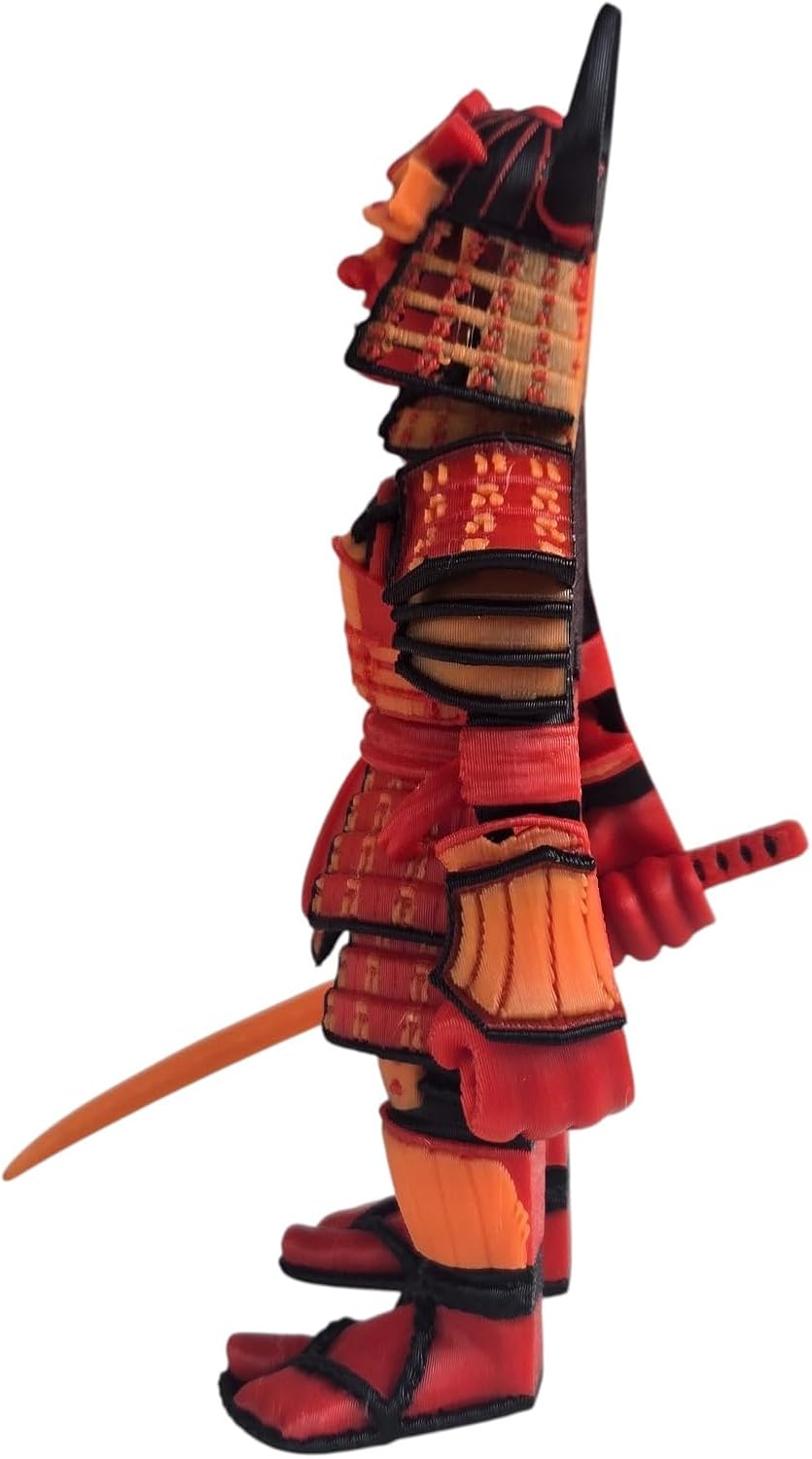 Articulated Samurai Figurine – Stunning 3D Printed Collectible – Iconic Warrior Design for Teens