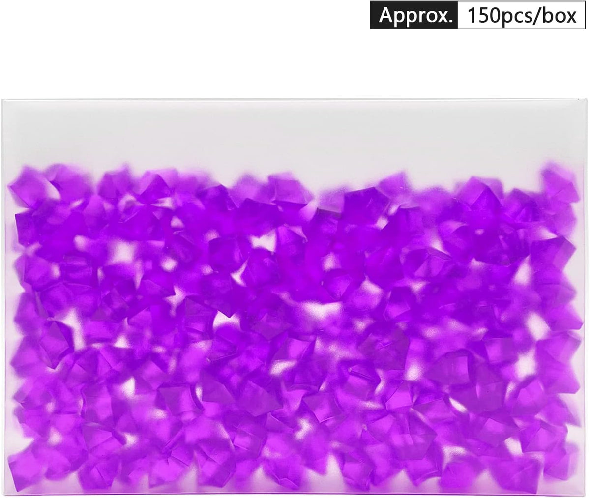 150PCS Fake Ice, Fake Crushed Ice Cubes 16 x 22 mm Artificial Acrylic Crystal Diamonds for Vase