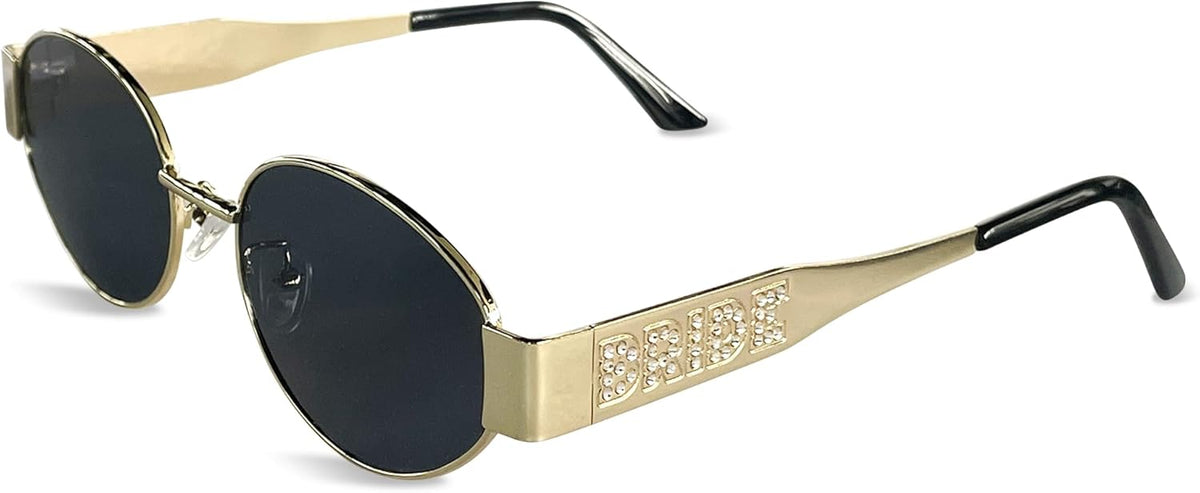 Bride's Babes Bride Sunglasses,Bachelorette Party Decorations,Bridal Shower Accessory,Metal Frames
