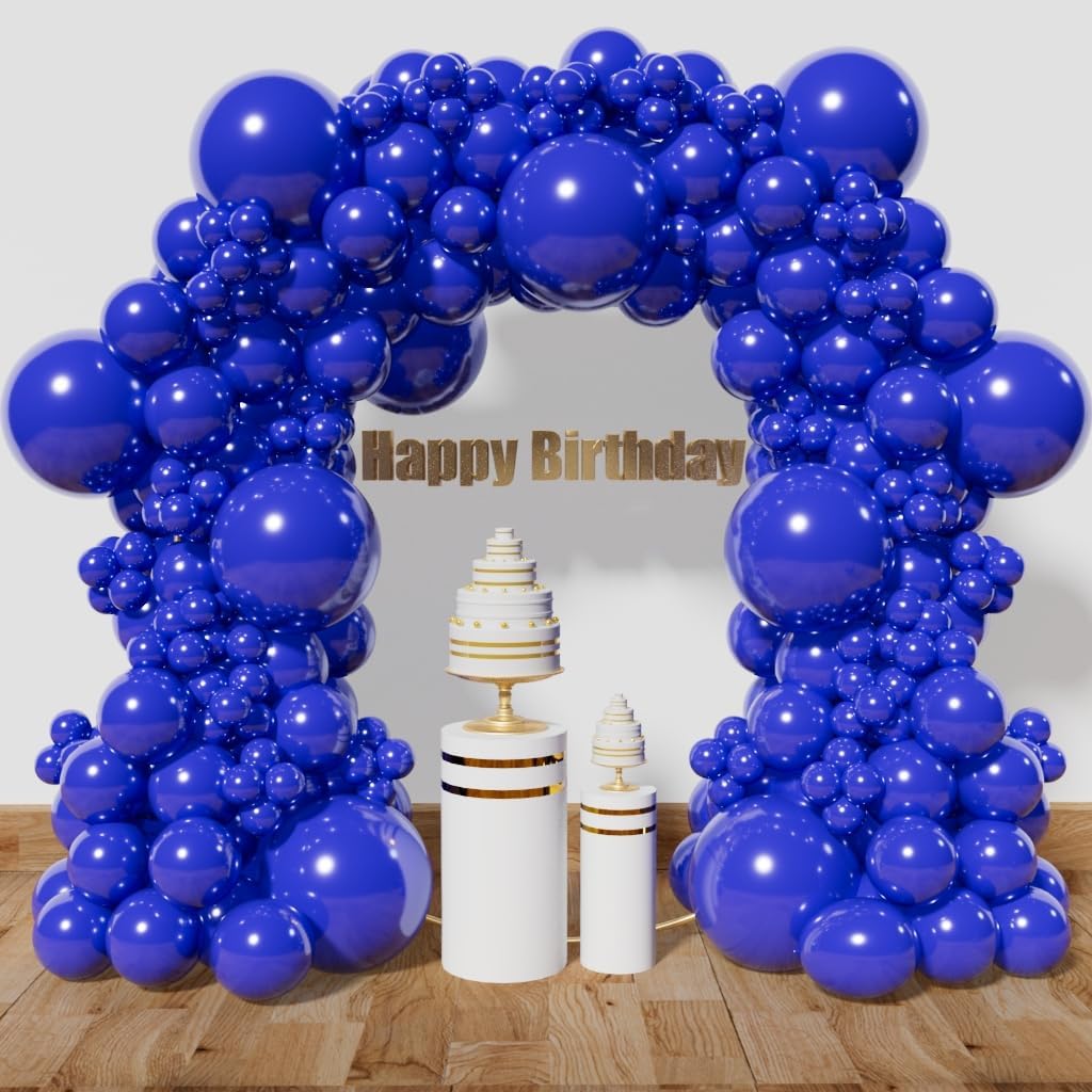 KAWKALSH Blue Balloon Arch Kit 111Pcs 18 12 5 Inch Latex Party Balloons Garland for Birthday Baby