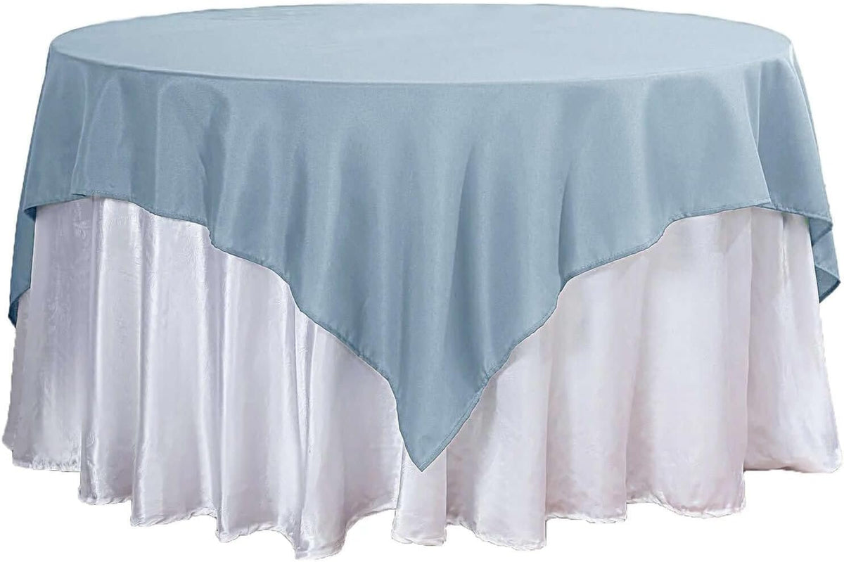 Efavormart 70" Square Linens Dusty Blue Wholesale Linens Polyester Square Linen Tablecloth for