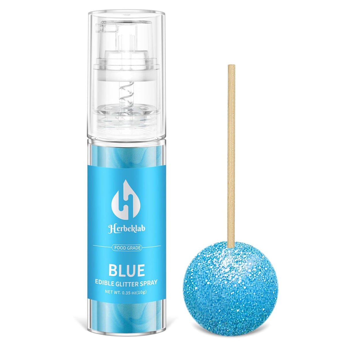 Blue Edible Glitter Spray - 10g Edible Blue Glitter for Cakes Food Grade Drink Glitter for
