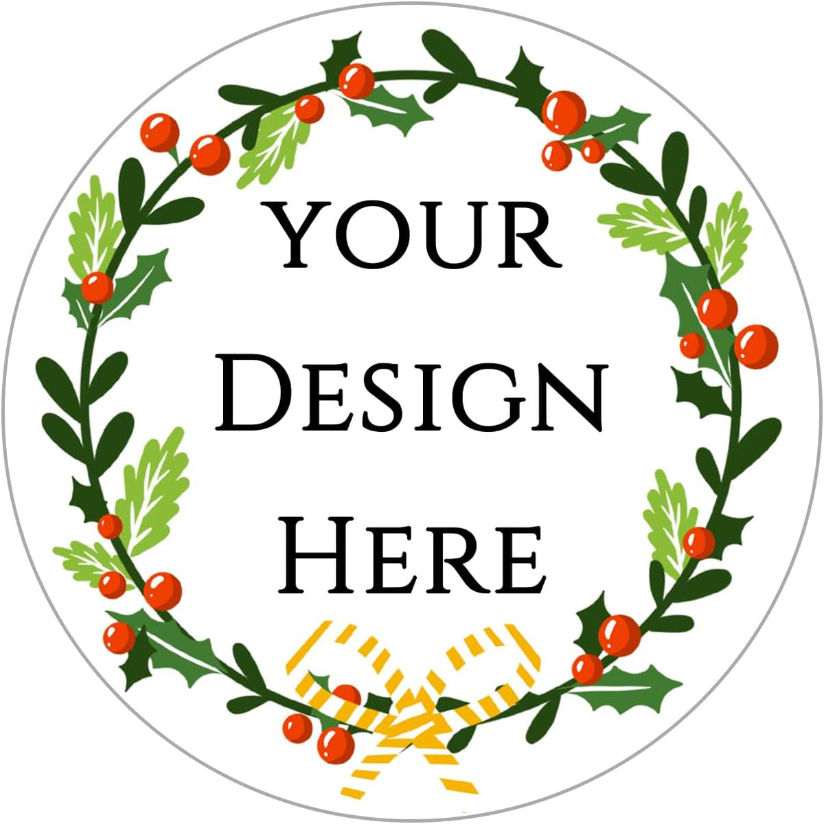 100-1000pcs Custom Stickers Merry Christmas Stickers Personalized Labels Adhesive Xmas Decorative