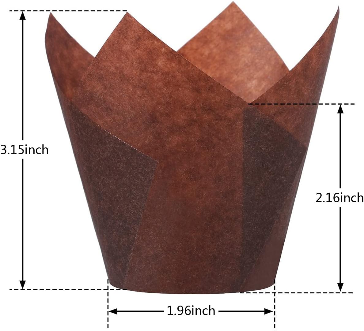 200pcs Tulip Cupcake Liners, Standard Greaseproof Paper Baking Cups Muffin Liners Holders Perfect