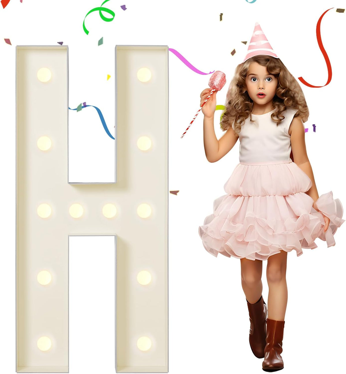 eufony Marquee Letters 4 Feet Tall, 4 FT Marquee Light Up Letters, Giant Light Up Letters 4FT for