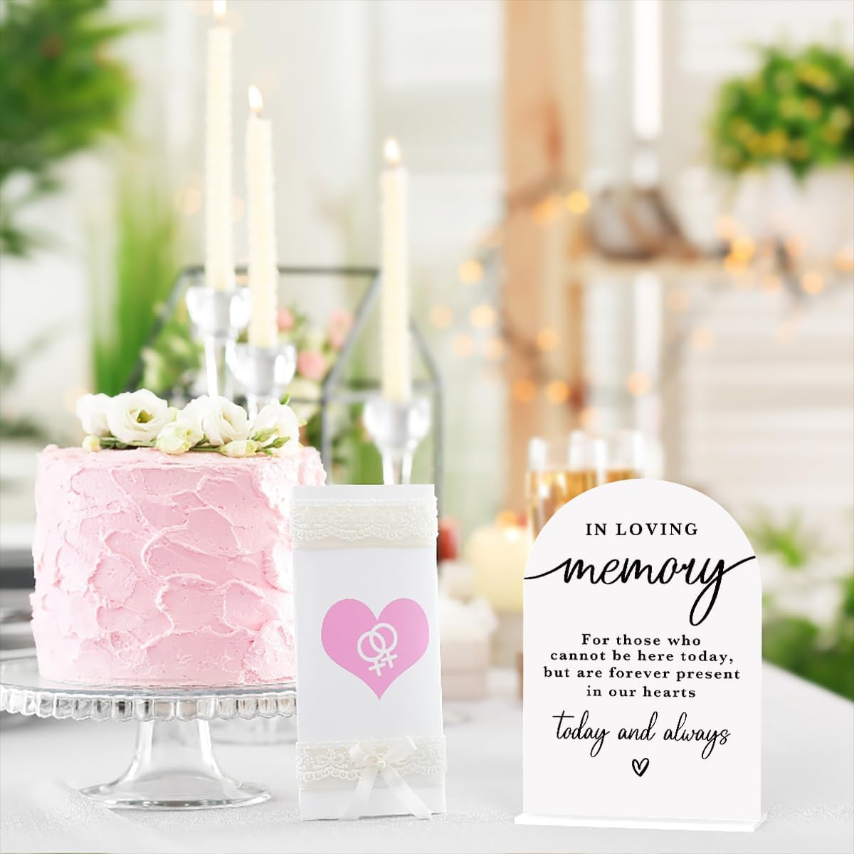 In Loving Memory Acrylic Wedding Sign Memory Table Sign for Wedding Wedding Signs for Ceremony