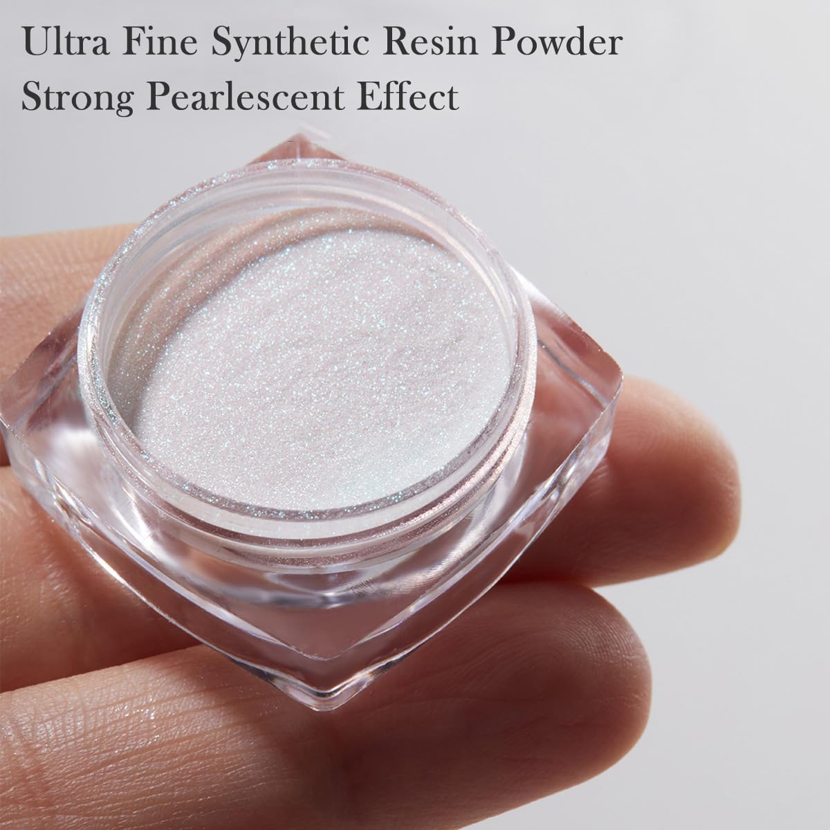 Pretty Diva White Pearl Chrome Nail Powder, Pearl Chrome Powder for Nail, Magic White Chrome Nail