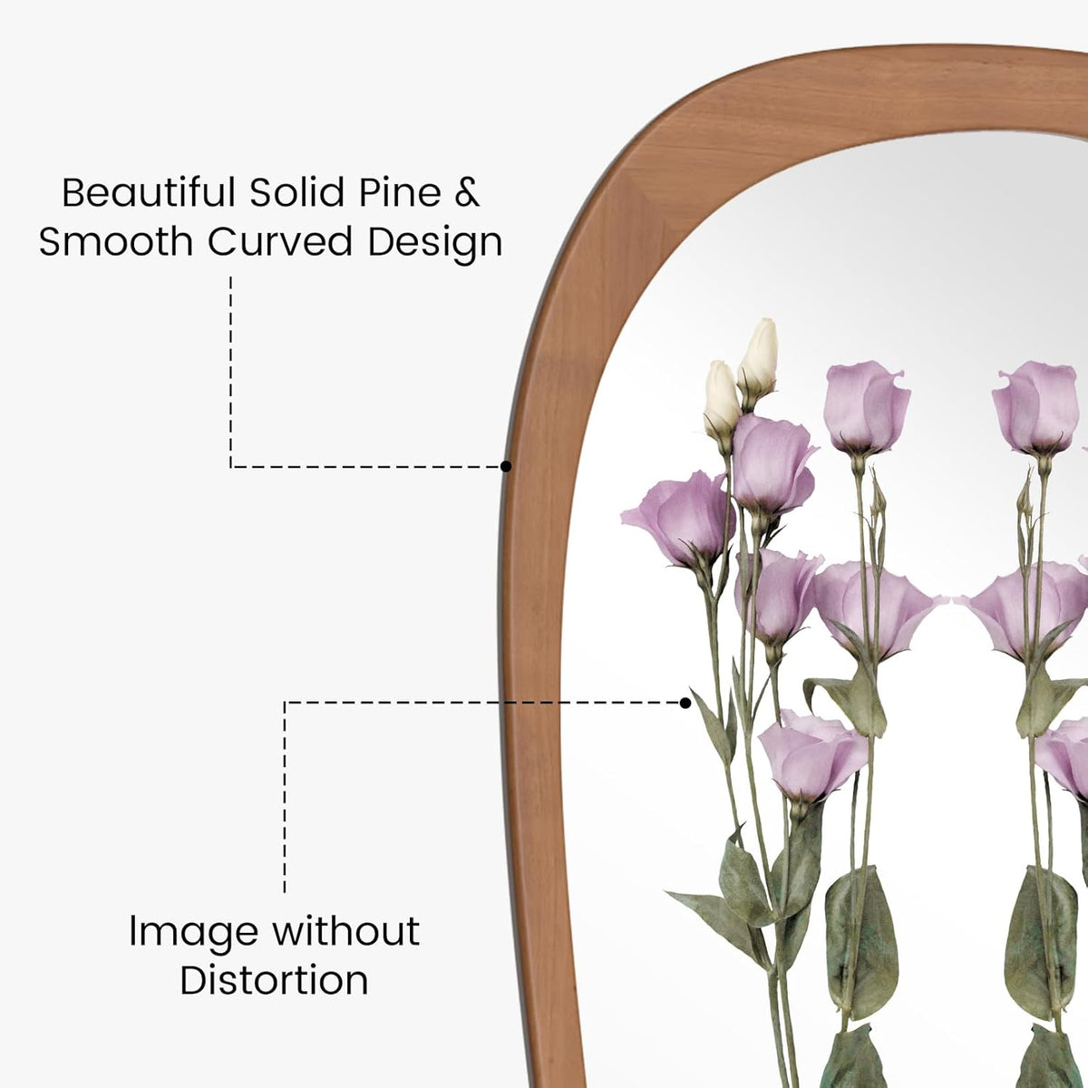 WallBeyond Asymmetrical Mirror, Irregular Mirror Full Length, Boho Wall Mirrors Decorative for