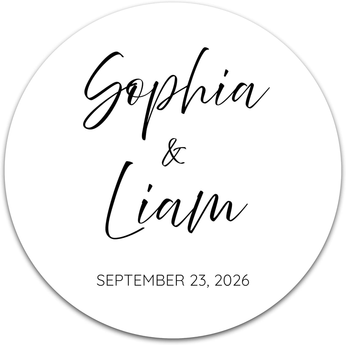 Personalized Wedding Stickers - Custom Wedding Envelope Seals for Invitations, Thank You Cards, and