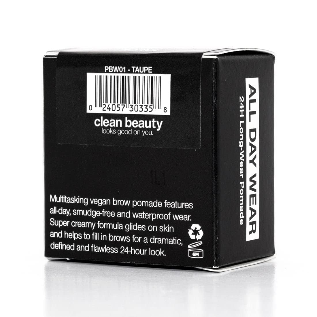 Palladio Brow Pomade Waterproof, 24 Hour Wear, Smudge Proof and Sweat Resistant Formula, Super