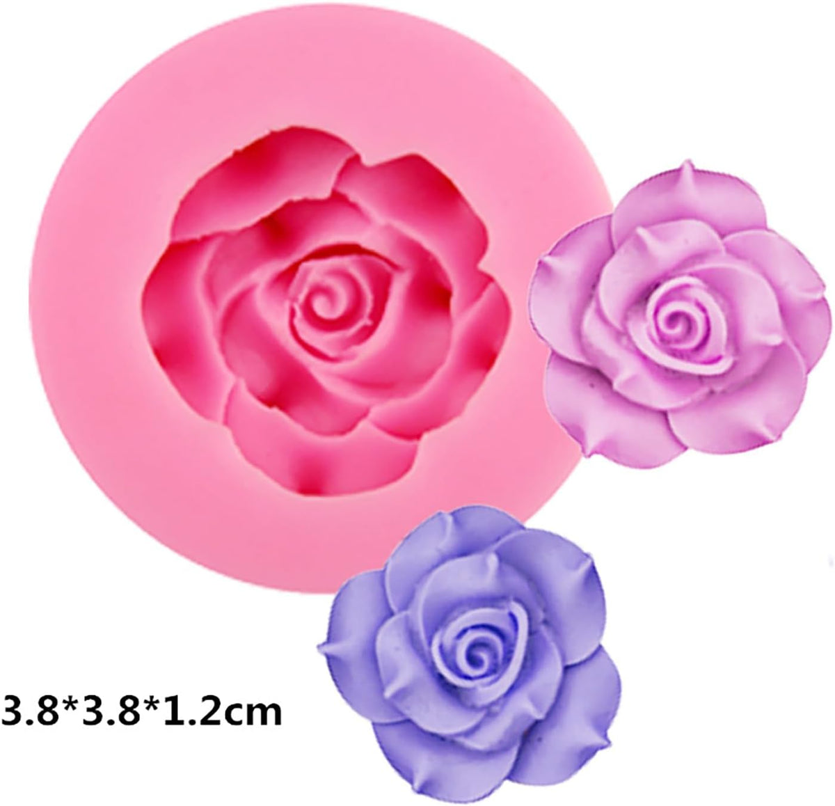 6 Pack Flower Molds - Peony, Rose, Sunflower, Animal Shapes - Resin Casting & Candle Making Molds