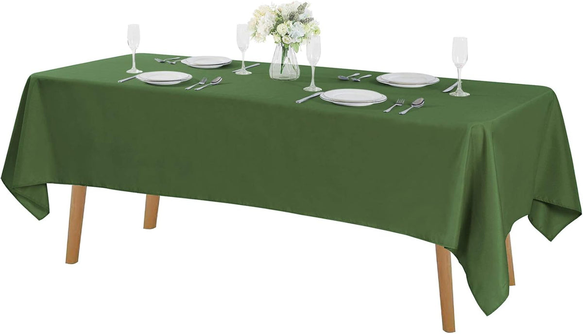 Rectangle Tablecloth 60x102 inch Washable Polyester Fabric Table Cloth for Wedding Party Dining