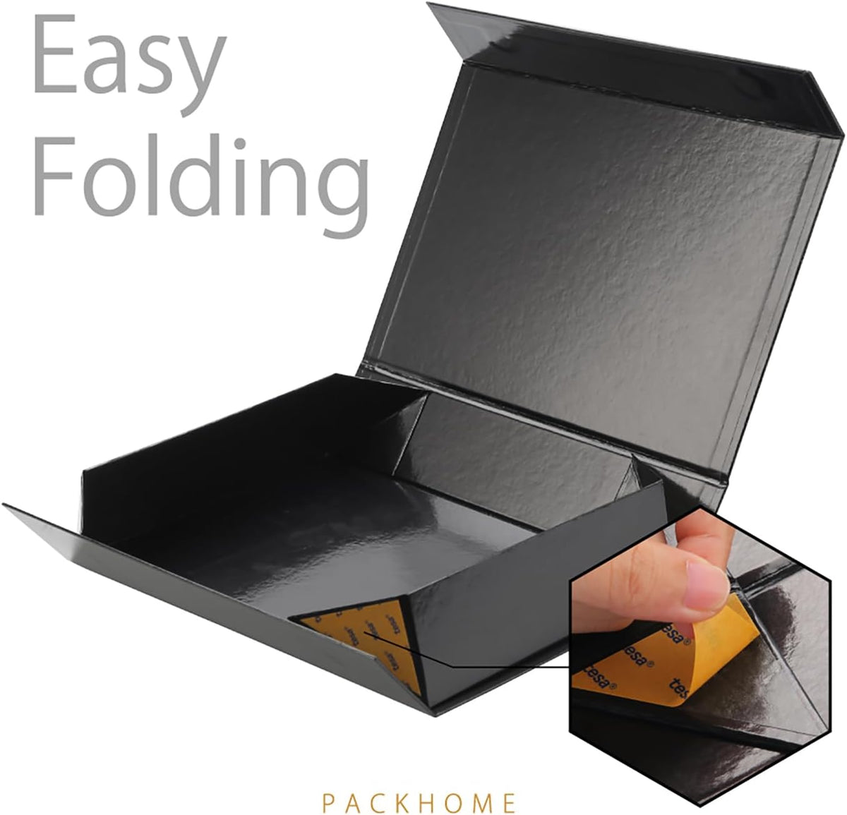 PACKHOME Gift Box 11.5x8x2.5 Inches, Sturdy Shirt Box with Magnetic Lid for Multiple Occasions