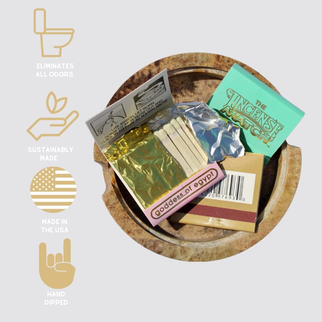 Box of 50 Incense Matches: Variety Pack - Eliminates Bathroom Odors While Adding Fragrance - 30