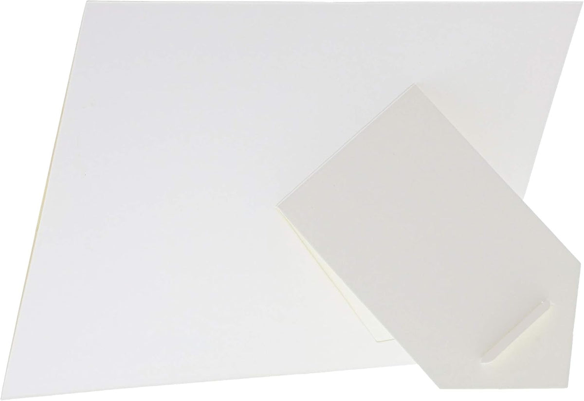 Juvale Cardboard Picture Frames - White Easel Back Display - Customizable Craft Supplies & Photo