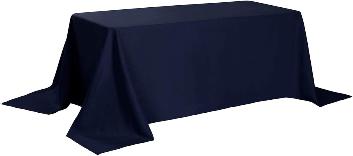 Rectangle Tablecloth 90x132 inch Washable Polyester Fabric Table Cloth for Wedding Party Dining