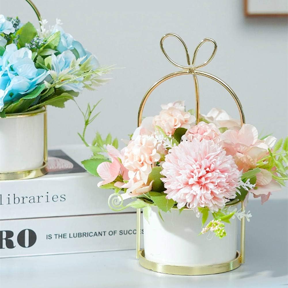 KIRIFLY Fake Artificial Flowers in Vase Faux Peony Silk Hydrangea Flower Centerpieces Décor for