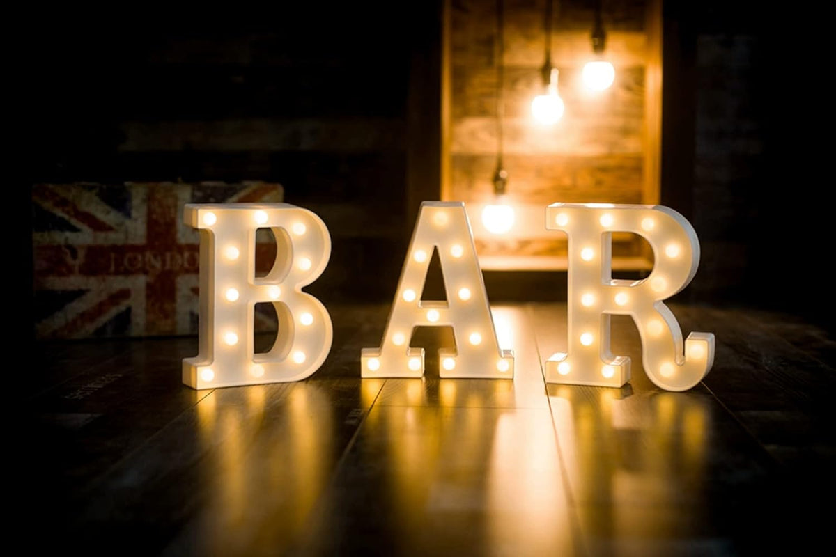 Foaky LED Letter Lights Sign Marquee Light Up Letters Sign for Night Light Wedding/Birthday Party