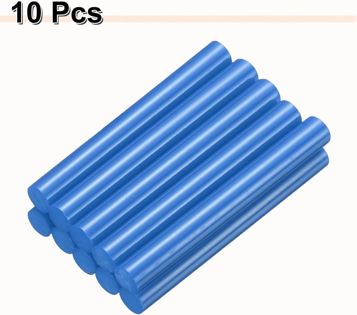 HARFINGTON 10pcs Hot Glue Sticks 0.43" Dia x 3.94" Long EVA Mini Hot Melt Adhesive Glue Stick for