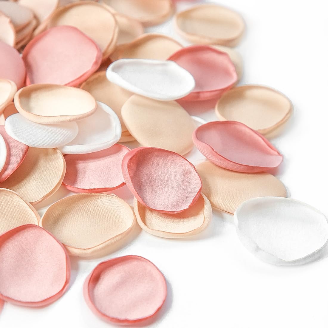 Floroom 500pcs Rose Petals Champagne Pink Faux Silk Flower Petals for Wedding Flower Girl Basket