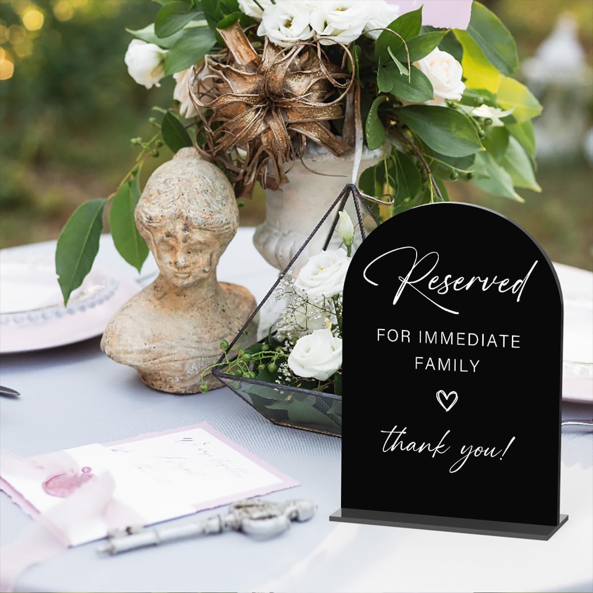 Acrylic Wedding Sign Wedding Signs for Ceremony Reserved for Immediate Family Sign for Wedding