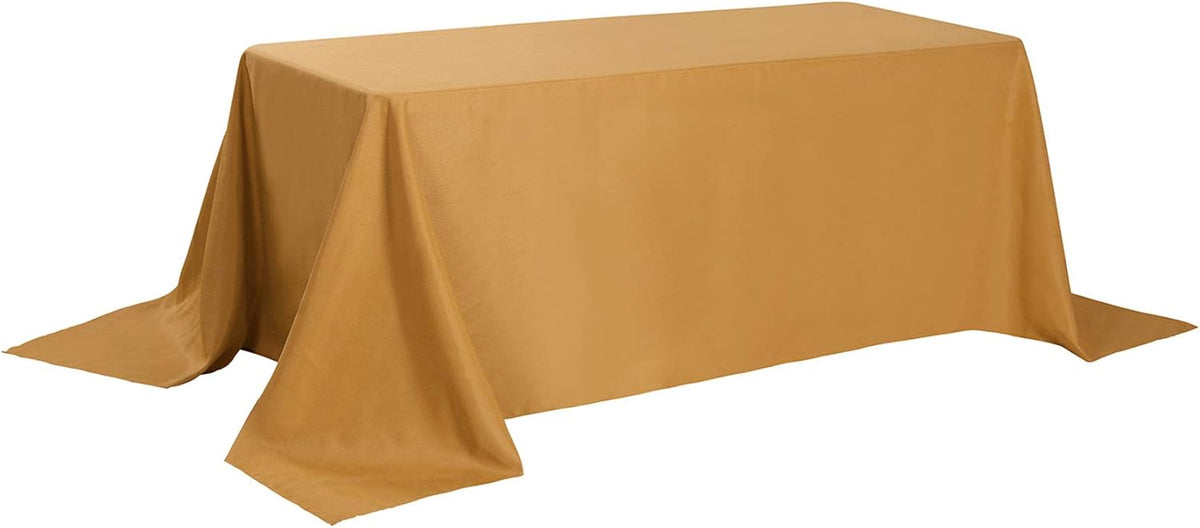 Rectangle Tablecloth 90x156 inch Washable Polyester Fabric Table Cloth for Wedding Party Dining