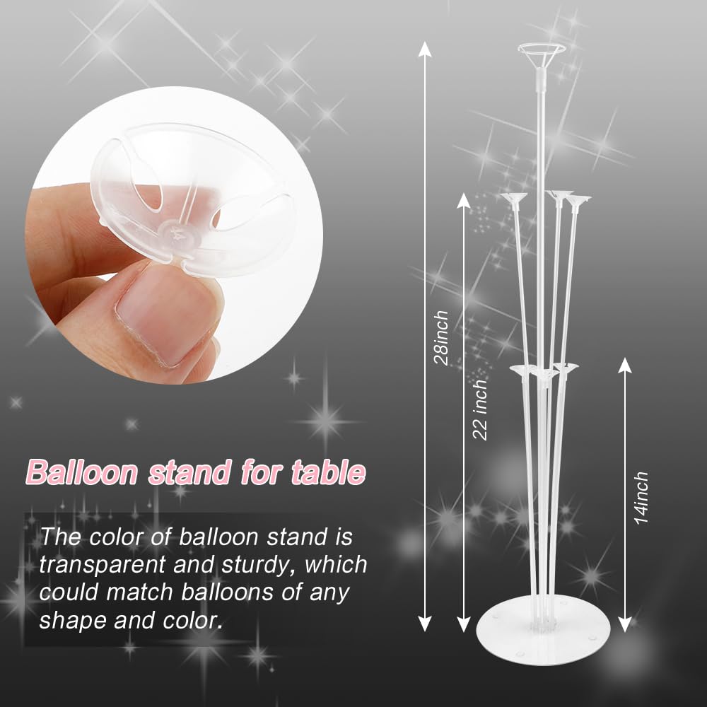 4 Sets Balloon Stand Kit Balloon Arch Kit for Birthday Party Baby Shower