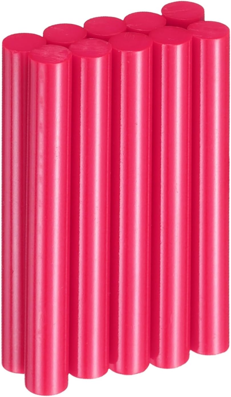 HARFINGTON 10pcs Hot Glue Sticks 0.43" Dia x 3.94" Long EVA Mini Hot Melt Adhesive Glue Stick for