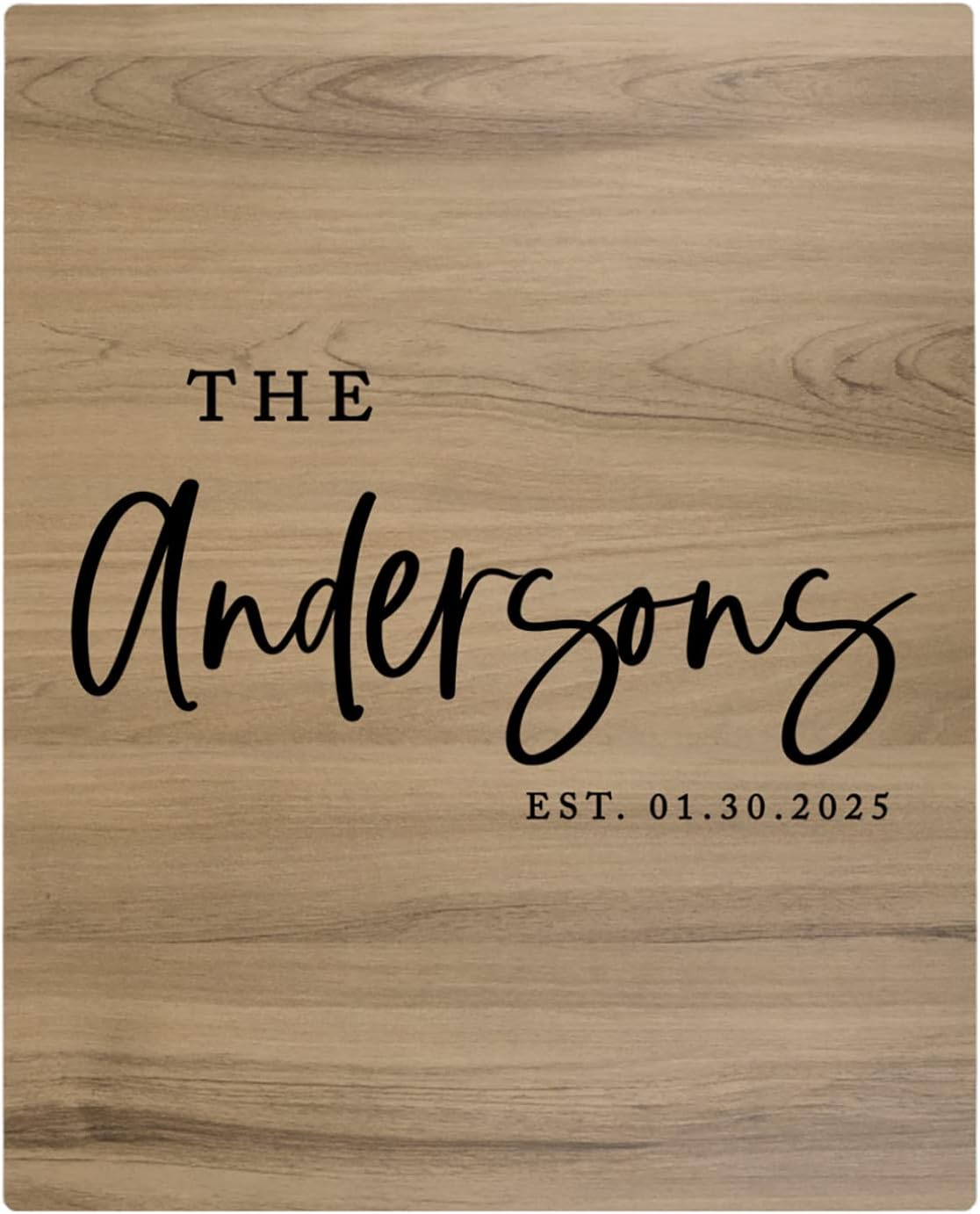 Andaz Press Large Wooden Welcome Sign for Wedding Rustic Welcome Sign 16" x 20" Custom Last Name &