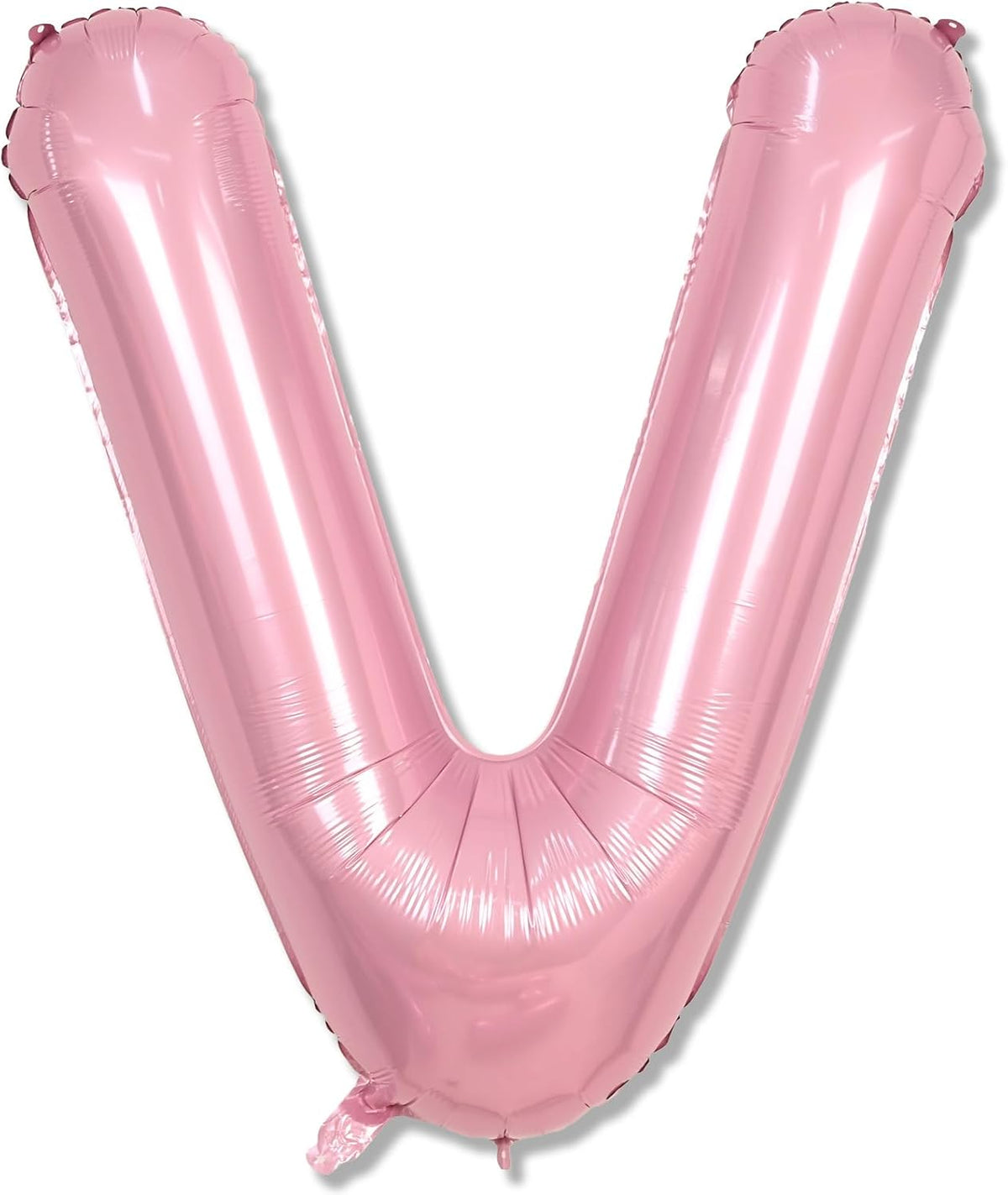 40 Inch Pastel Pink Letter Balloon, Giant Custom Alphabet V Foil Balloon Baby Pink, Mylar Self