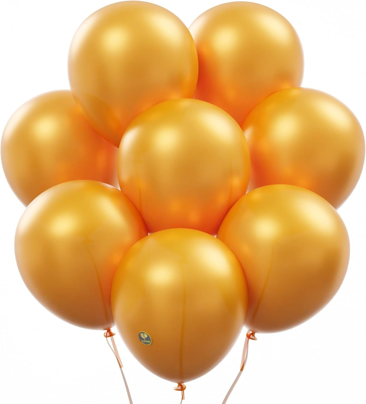 AFTERLOON® Biodegradable Balloons 24 pcs Pearlized Orange 10 Inch, Pearlescent Thickened Extra