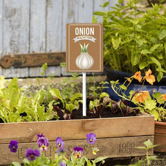 Eveokoki Aluminum Seed & Plant Labels - Plant Markes for Seedlings-Plant Tags for Pots - Garden