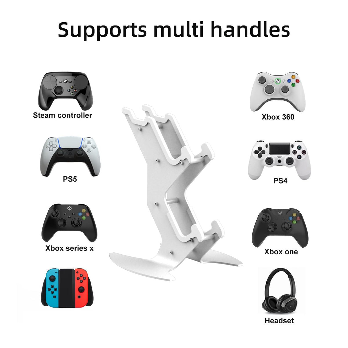 Controller Holder, Game Controller Headset Stand for Xbox Series X S/Xbox one / PS5 / PS4 /
