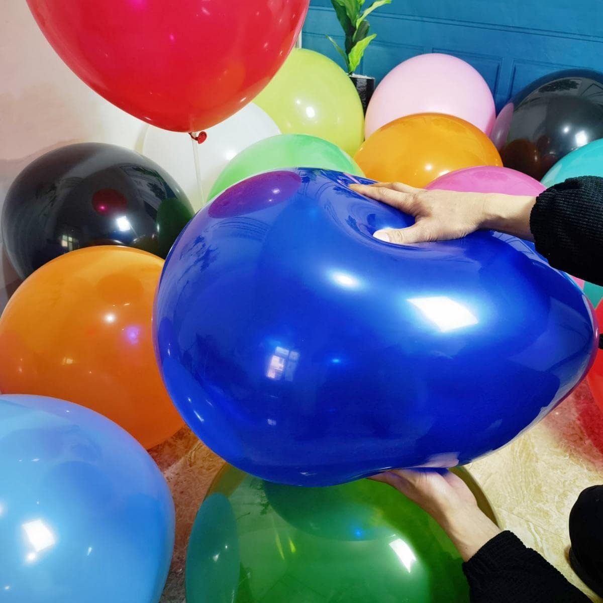 90 Pack 18 inch Balloons 15 Kinds Colors Latex Colorful Party Balloon Bulk for Various Party Events