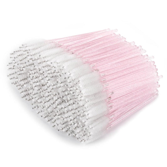 Tbestmax 300 Pcs Disposable Spoolies, Mascara Wand Eyelashes Brushes Applicator for Eyebrow Eye