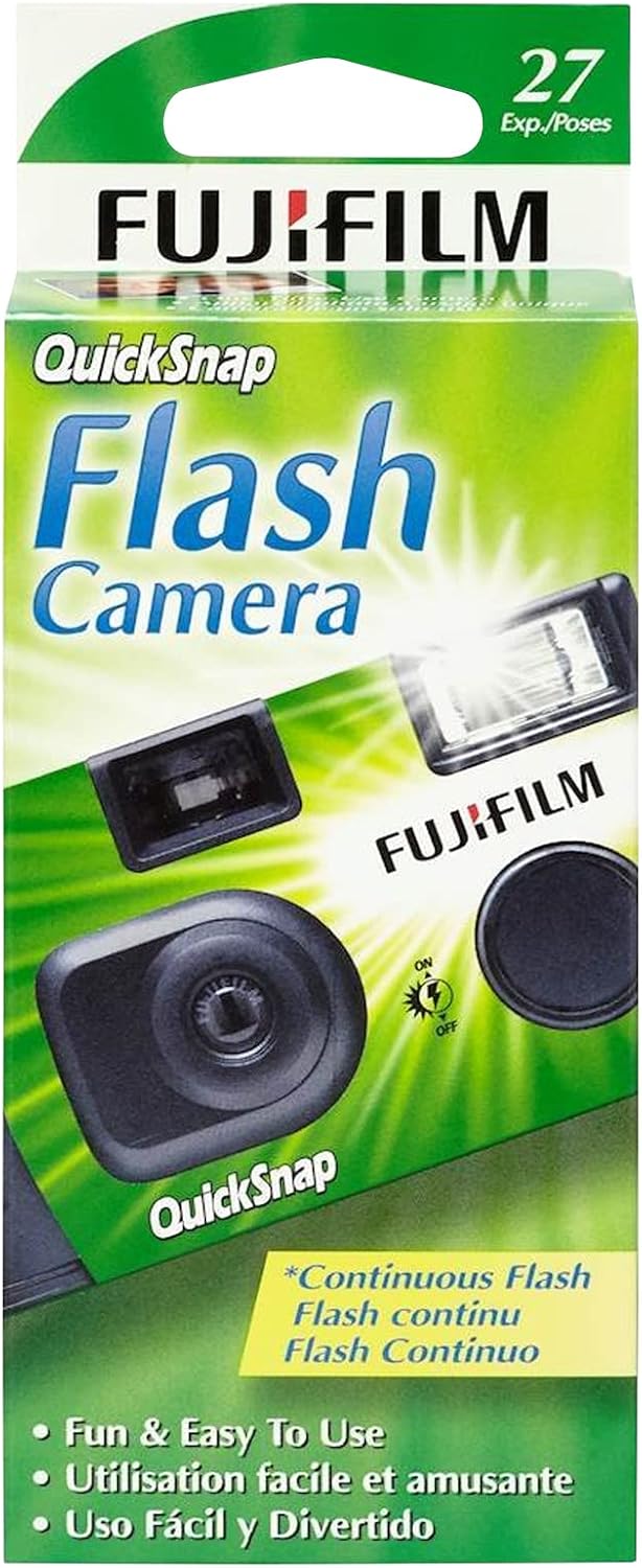 Fujifilm Fujifilm QuickSnap Flash 400 One Time Use 35mm Disposable Camera with Flash, 27 Exposures