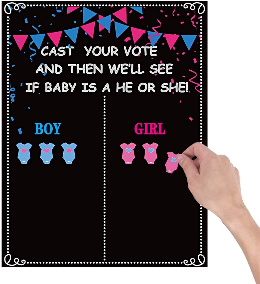 MISS FANTASY Gender Reveal Decorations 54 Voting Gender Reveal Games Ideas