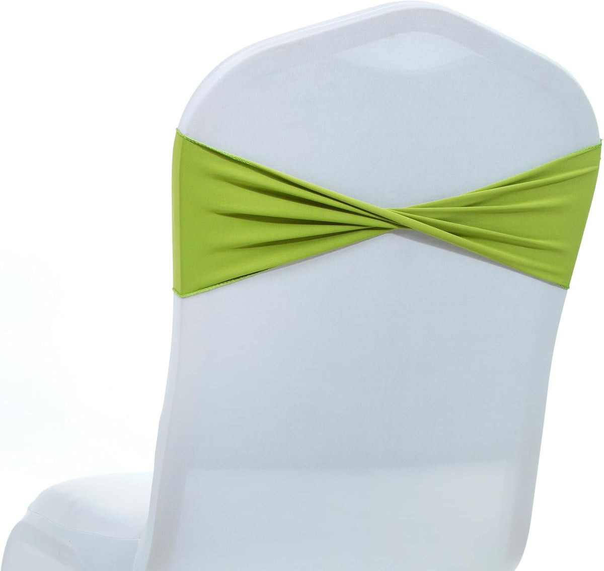 MDS Pack of 250 Spandex Chair Sashes Bows Elastic Stretch Dining Chair Bands Ties Without Slider