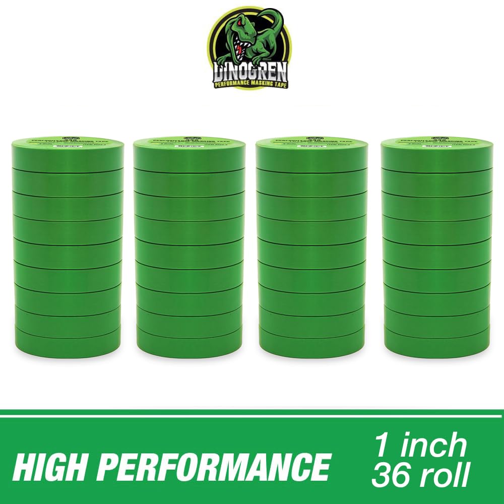 LAUCO DINOGREN High Performance Masking Tape for Car Paint, Heat & Water Resistant, Multi-Purpose