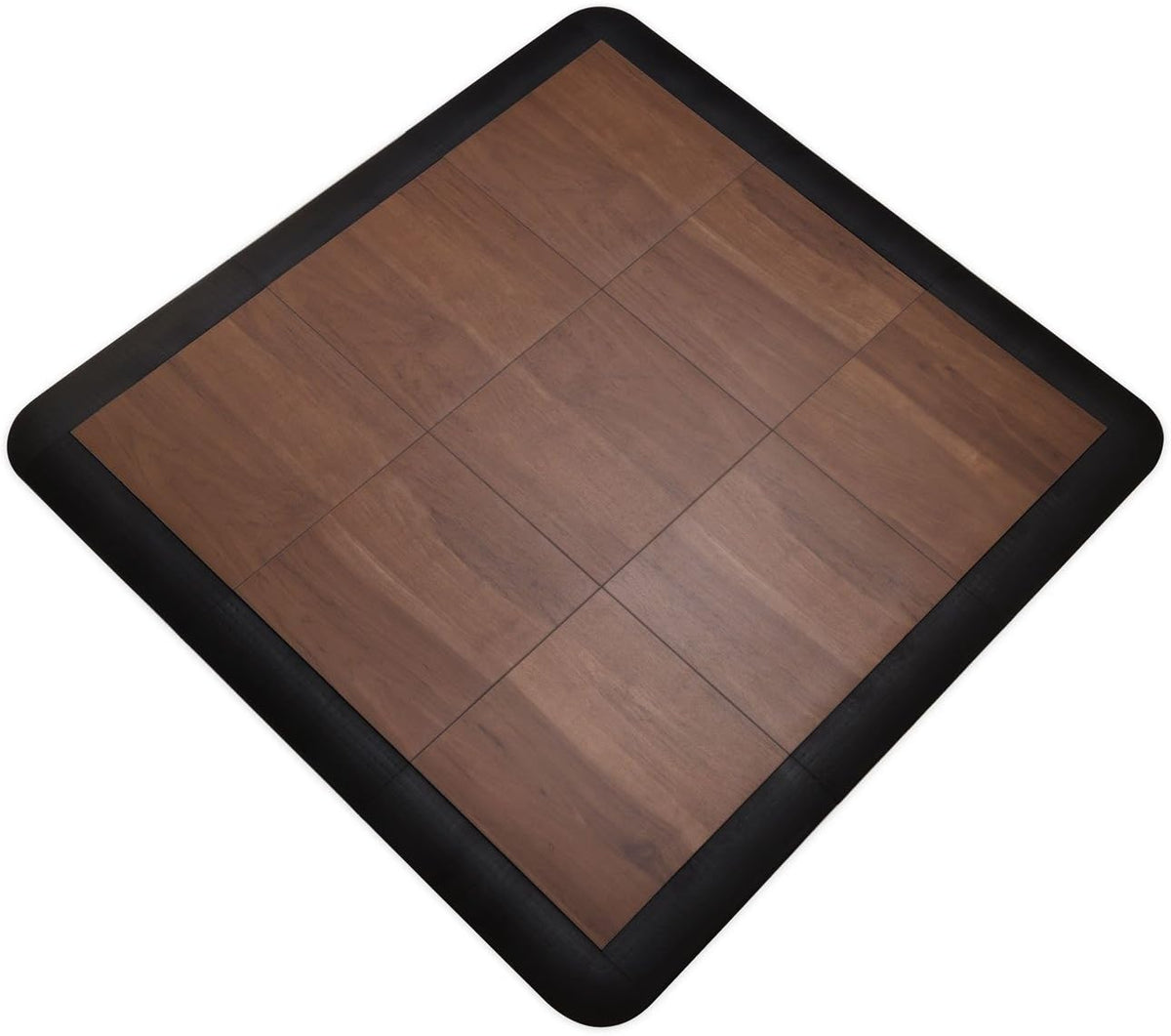 Big Floors 3X3DKMAPLEFLOOR Interlocking Lightweight Plastic Modular Dance Floor Kit (3' x 3'), Dark