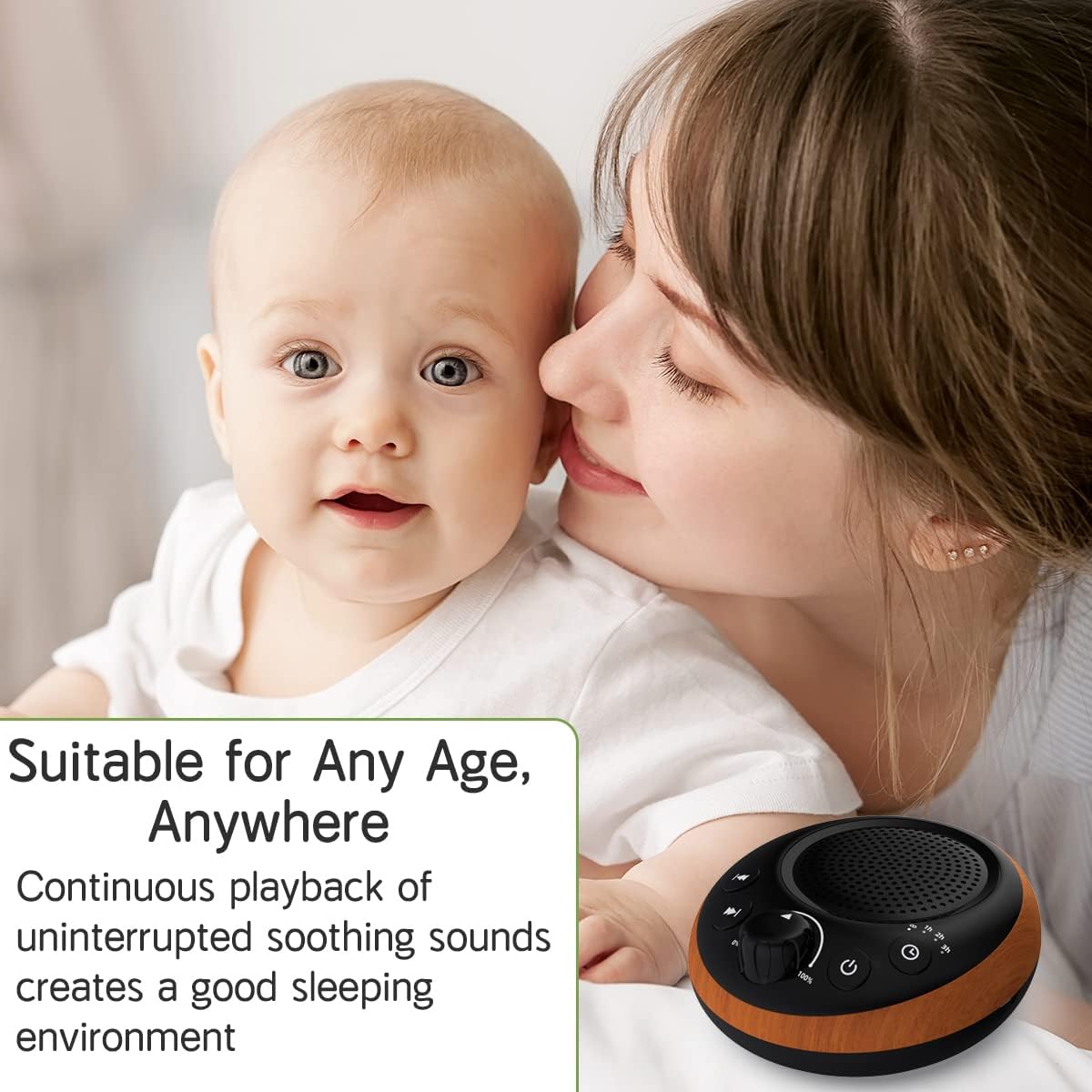 Sound Brown Noise Machine White Noise Machine Nonstop 30 Soothing Sounds Sound Therapy for Baby