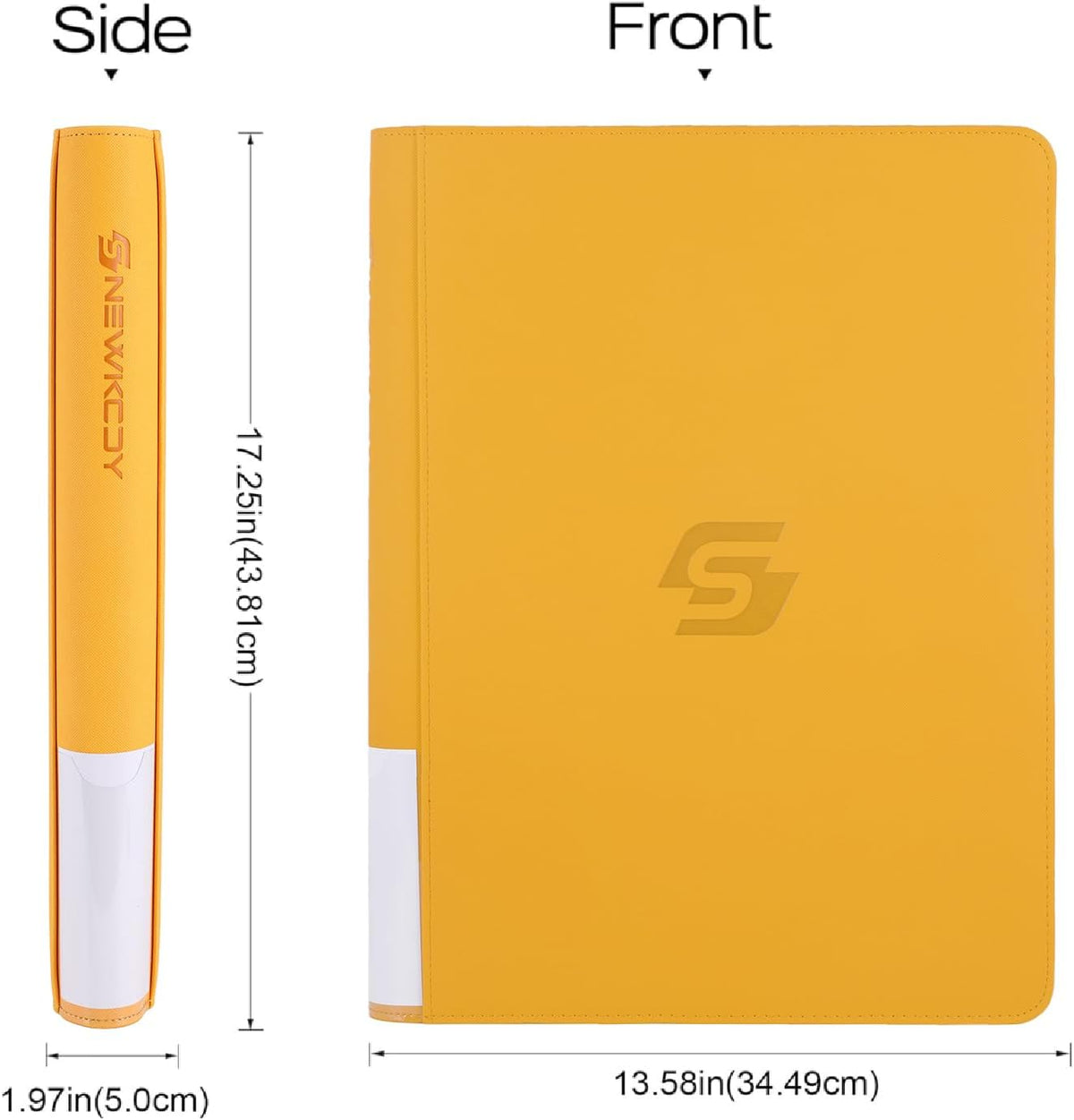 Snekdy premium 1024-pocket trading card binder, 16-pocket cards album, waterproof PU-leather Cover