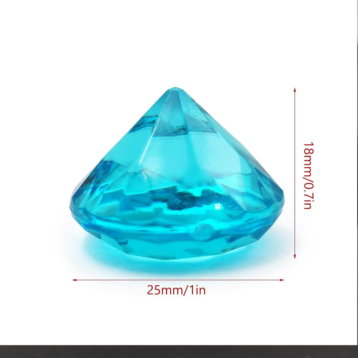 100Pcs Clear Acrylic Diamonds 25mm Wedding Table Scatters Gemstones Confetti for Vase