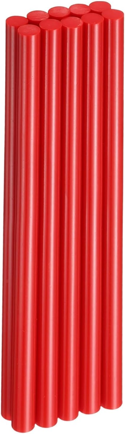 HARFINGTON 10pcs Hot Glue Sticks 0.43" Dia x 9.84" Long EVA Mini Hot Melt Adhesive Glue Stick for