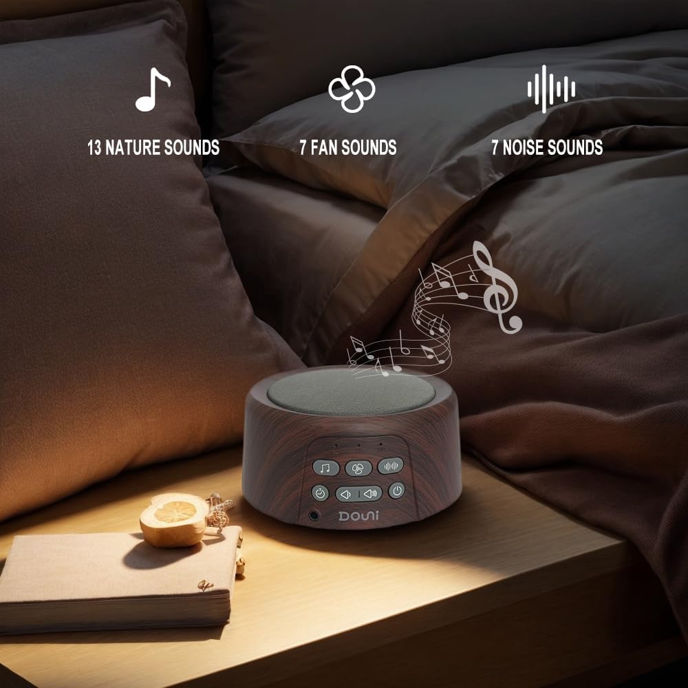 White Noise Machine - Sleep Sound Machine with Soothing Sounds Timer & Memory Function for Sleeping