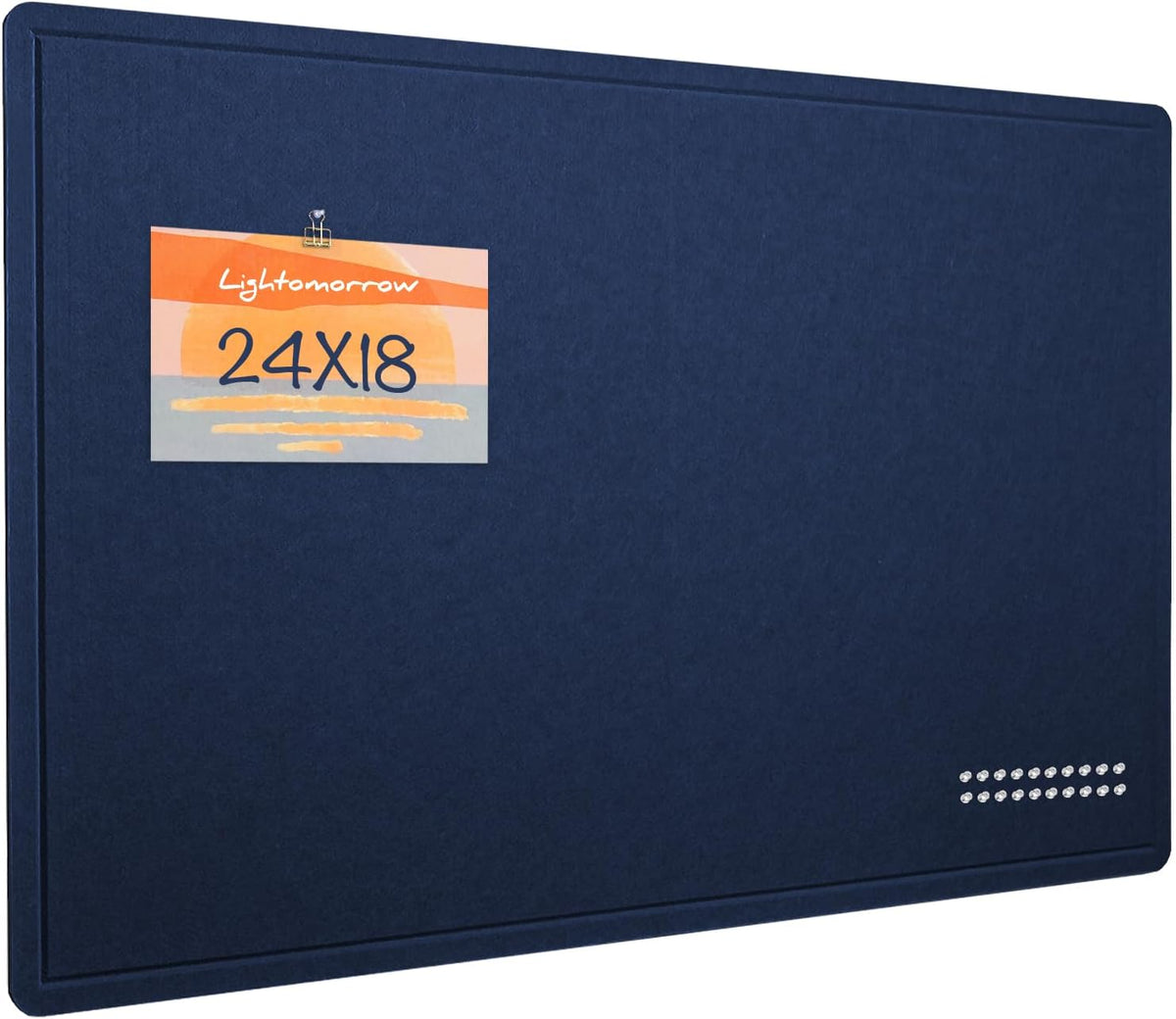 Bulletin Board, 24 x 18 inches Felt Board Decorative Pin Board, Cork Board Alternative for Wall